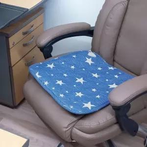 sh) 따스한 전기방석 1인용 별무늬 블루