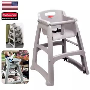 미국정품 마이크로밴 항균 영유아 안전인증 회색 식탁의자 위생의자 업소용