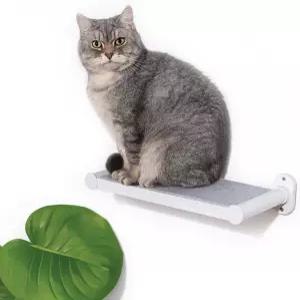 SVD.PET 고양이 벽 선반 펠트 패드가 있는 17인치 x 8인치 가구 반려동물의 수면과 놀이를 위한 심플하고