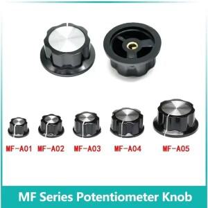 1/3/5pcs 전위차계 손잡이 MF-A01/A02/A03/A04/A05 Dameter 내부 보어: WTH118 RV24YN20S 용 6mm 로터리 스