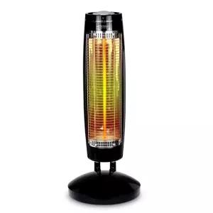 탄소관 히터 1kW 원통형 다이얼식 쾌속 난방 고효율 가로 세로 회전헤드 난로기 휴대용 욕실 캠핑 가정용