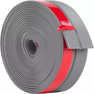 ToLanbt 웨더 스트리핑 실리콘 도어 씰 스트립 1인치 x 20피트 드래프트 스토퍼 자체 접착식 테이프 유리