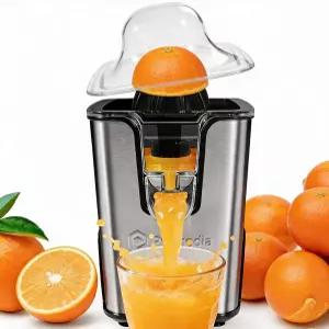프라메디아 전기 시트러스 착즙기 스테인리스 스틸 40W 오렌지 레몬 라임 자몽용 조절 가능한 미끄럼 방지