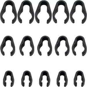 마이크 스탠드용 ZZHXSM 15PCS 플라스틱 케이블 클립 15mm/20mm/25mm 5개 각 스피커 작은 스틱 삼각대