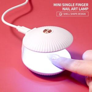 미니 소형 손톱 건조기 UV LED 램프 기계 쉘 단일 손가락 광선 요법 젤 광택제  매니큐어 도구