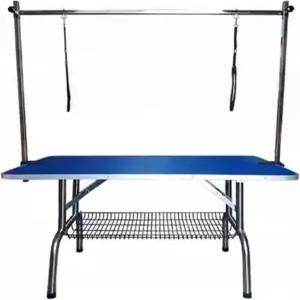 대형 개 그루밍 테이블 스테인리스 스틸 접이식 프레임 애완동물 미끄럼 방지 휴대용 목욕 스테이션 갠트리