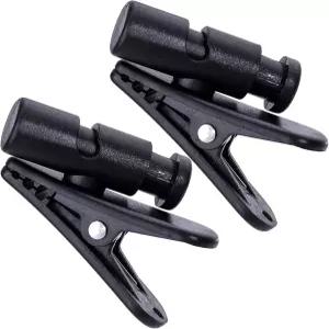 이어폰 와이어용 VARMDUKKE 2팩 헤드폰 클립 360도 회전 마이크 케이블 의류 셔츠 칼라용 헤드셋 클램프 -