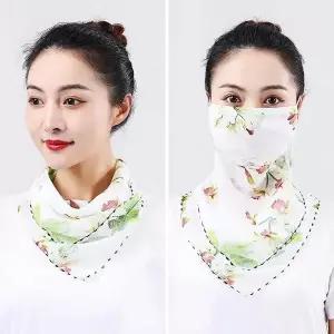 [콩심팥심]겸용 마스크 스카프 그린 천마스크