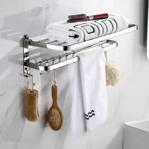 [SBD] 벽걸이 선반 무타공 욕실선반 수납 스텐 샤워실 58cm 거치대