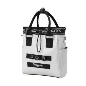 파리게이츠골프가방 PQS 521E2BG092_WH 여성 스마일 웨빙 레터링 투웨이 토트백