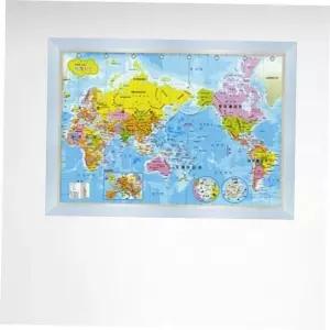 1000액자 1000피스 세계지도 한글판 직소퍼즐 액자세트