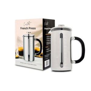 프렌치프레스 1L 유리 카라페 스테인리스 필터 커피메이커