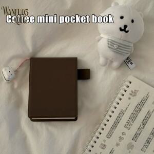 갈색 포켓북  인스 니치 심플 휴대용 미니 소형 노트북 다이어리