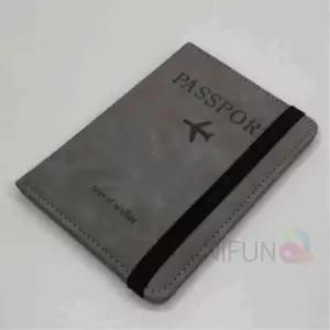 밴드 RFID차단 여권지갑 그레이 여자케이스 남성 예쁜 커버 여행여권홀더 커플 가족 여권옷 남자 여성