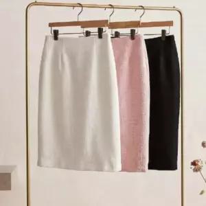 [옷자락]여성 편안한 일상 로맨틱 로제 중간 길이 치마