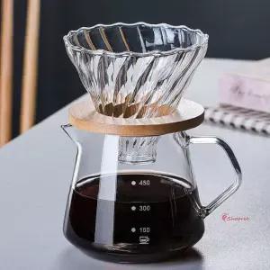 내열 서버 머신 강화유리 커피용 추출용기nop690
