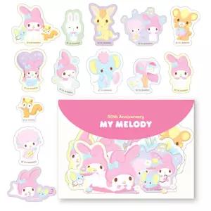 산리오 마이멜로디 스티커 파우치세트-40EA 캐릭터 놀이 문구 팬시 꾸미기 미니 스티커북