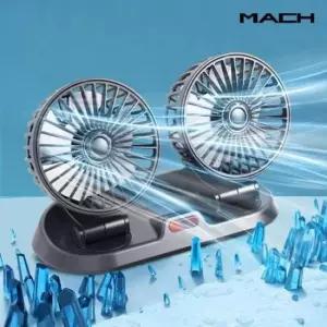 [CAR] 차량용 선풍기 2구 화물차 트럭 자동차 뒷좌석 2way