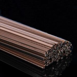 10개/몫 BCu93P HL201/BCuP-2 인 냉장고 부품 구리 튜브 평면 직사각형 용접 막대 1.3X3.2X400mm