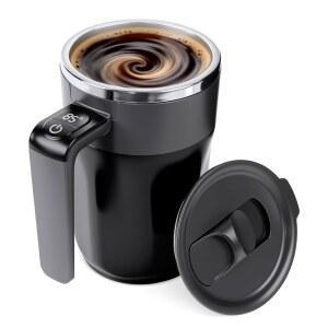 자동 교반 커피머그 13.5온스 온도표시 아이스커피 온도 유지