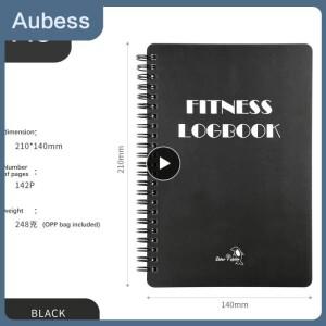 피트니스 도서 B034   잘 디자인 된   의제 계획 로그 체육관 음식 운동 일정 71 페이지 신규