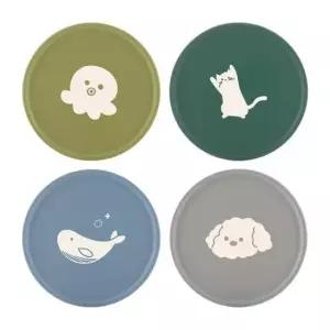 디자인컵받침 국산 디자인 실리콘 컵받침 카페 티코스터 주문제작