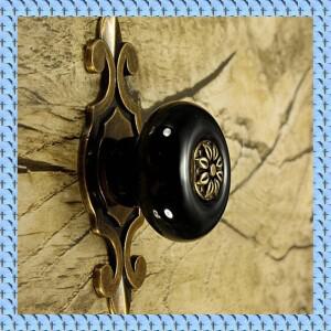 NOCM 3X 빈티지 문 손잡이 서랍 캐비닛 찬장 옷장 당김 블랙 + 브론즈