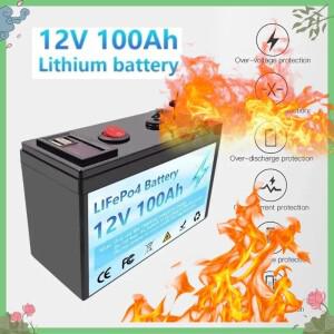 12V 100Ah LiFePO4 리튬 배터리 4000+ 딥 사이클 내장 BMS 10년 수명 UPS 카약 어군탐지기 검출기 파인더