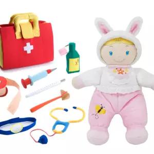 유아용 패브릭 병원놀이 환자인형세트 어른흉내내기 교회 키카