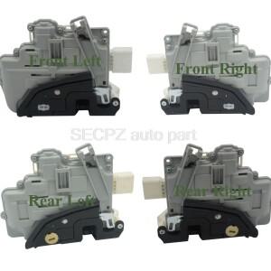 4F0839016 전면 후면 왼쪽 오른쪽 4 문 잠금 래치 액추에이터 아우디 호환 A3 A4 A6 C6 A8 R8 시트 Exeo ST