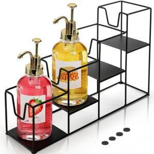 커피 시럽 랙 4단 보관 스탠드 홈카페 정리