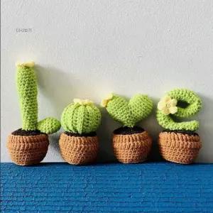 뜨개 니트화분 화분 선인장 만들기 장식