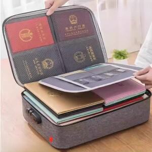 접이식 옥스포드 천 문서 가방 방수 여행 다기능 카드 홀더 핸드백 가정용 보관 정리함
