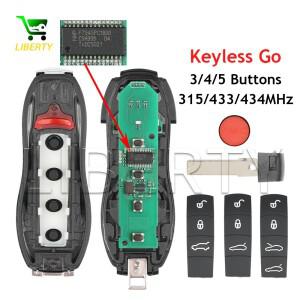 리버티 포르쉐 카이엔 파나메라 마칸 박스터 카이맨 911 958 315MHz 433MHz PCF7945P 키리스 스마트 리모컨