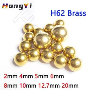 솔리드 H62 황동 공 정밀 순수 구리 라운드 비즈 직경 2mm 4mm 5mm 6mm 8mm 10mm 12.7mm