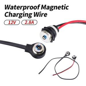 2.8A 12V 회로 자기 충전 커넥터 케이블 방수 남성 여성 웨어러블 Deivce 안티 숏 머리 날짜 와이어