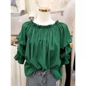 [셀러허브 1]밸리걸 세이브존03 [밸리걸] 무드 오프숄더 블라우스 티셔츠 622780 (48700414)