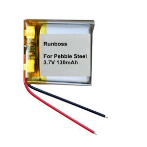 Pebble Classic & Steel 스마트 워치 130mAh 폴리머 충전식 배터리 AKKU용  교체