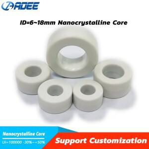 6~18mm 10PCS 1K107B EMI 필터 용 고채도 저손실 비정질 나노 결정성 합금 코어 Ui = 80000 100000