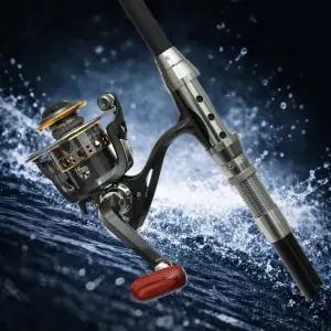 노바피싱 2.4m 카본 낚싯대 스피닝릴 세트 민물 바다