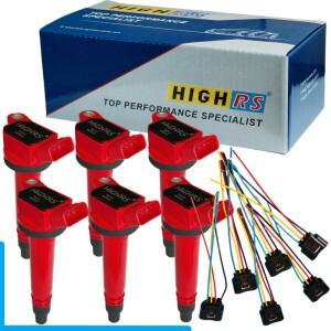 점화 코일 6개 세트 GS300 GS450h IS250 마크 X GRX121R 3GRFSE FJ 4Runner 크루저 GSJ15R 4.0 1GRFE 프라