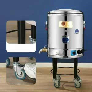 전기 곰탕기계 대용량 수도꼭지 기계 이동식 사골 육수통 국통 끓임기 곰탕 장국통 D9204