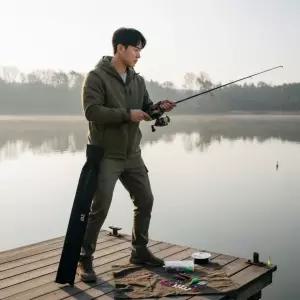 민물 루어낚시 입문용 베이트릴 낚싯대 세트 2.1m 풀구성