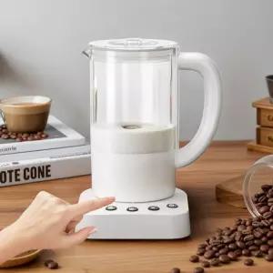 자동 우유거품기 전동 믹서 휘핑기 가열 커피 카푸치노 라떼