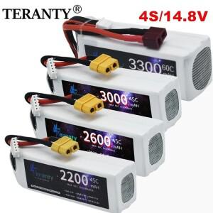 4S 14.8V 45C 2200mAh 3000mAh/3300mAh 60C 리포 배터리 RC 자동차 FPV 쿼드콥터 헬리콥터 드론 레이싱 모