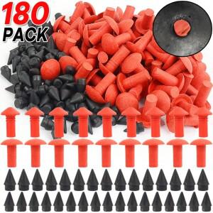 180pcs 자동차 고무 손톱 버섯 플매트 카펫 러그 타이어 수리 네일 펑크 물개 바이크 오토바이 자전거 바퀴