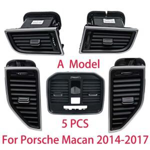 80% 전면 왼쪽 오른쪽 후면 에어컨 AC 벤트 그릴 포르쉐 마칸 2014-2017 95B819201D 용 완전 조립