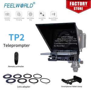 FEELWORLD TP2 휴대용 텔레프롬프터 DSLR 카메라 원격 제어 전화 녹음 미니 소형 인스크라이버 모바일