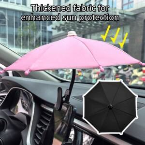 호환상품 벤딩 디자인 차량용 휴대폰 핸드폰 햇빛 가리개 눈부심 방지 클립형 우산 조절 가능 미끄럼 자동