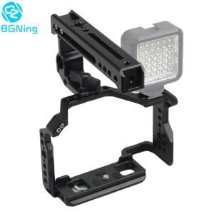 BGNing 콜드 슈 마운트가있는 Fujifilm X-S10 용 금속 케이지 탑 핸들 그립 보호 케이스 커버 조작 장치 SL